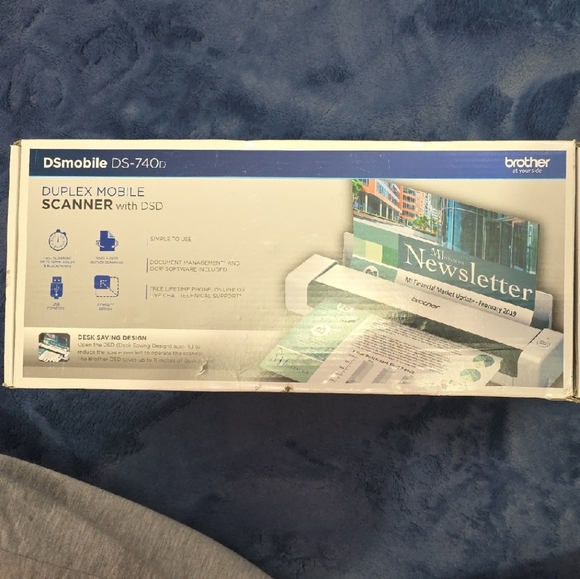 Brother Other - Brother Mobile Duplex Scanner in White and Blue